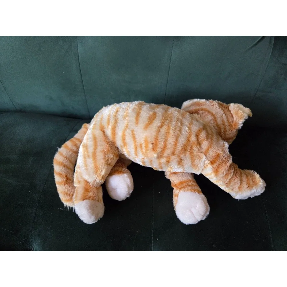 Ty Classic Cobbler Orange Tabby Plush Cat 12'' Laying W/ Tags 2016